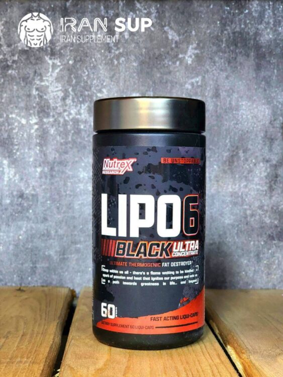 چربی سوز لیپوسیکس 6 بلک ناترکس 60 عددی Nutrex Lipo-6 Black