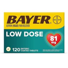 آسپرین بایر 81 میلی گرم 120 عدد