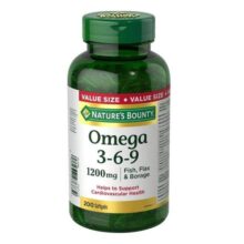 امگا 3 6 9 نیچرز بونتی 200 عددی  Nature’s Bounty Omega-3-6-9 1200mg