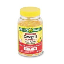 امگا 3 روغن ماهی اسپرینگ والی 60 عددی Spring Valley Omega-3 1000 mg