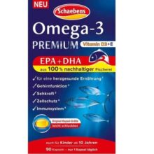 امگا 3 شِی‌بِنز Schaebens Omega 3 Premium حاوی ویتامین E