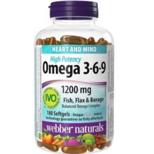 امگا 369 وبر نچرالز 1200 میلی گرم 180 عدد Webber Omega 3-6-9