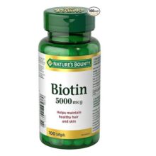 بیوتین 5000 میکروگرم نیچرز بونتی 60 عددی Nature’s Bounty Biotin