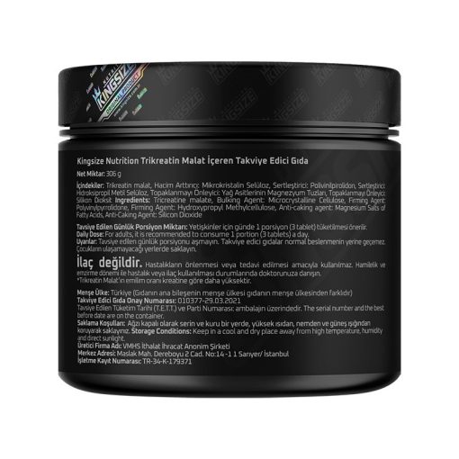 تری کراتین مالات کینگ سایز نوتریشن Kingsize Nutrition Tri Creatine Malate 66520e8f834e5.jpeg