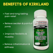 تسکین دهنده درد عضلات و کمردرد کرکلند Kirkland Muscle Back Pain Relief
