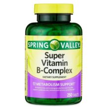 سوپر ویتامین ب کمپلکس اسپرینگ والی 250 عددی Spring Valley Super Vitamin B-Complex