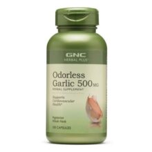 قرص سیر جی ان سی 500 میلی گرم GNC Odorless Garlic