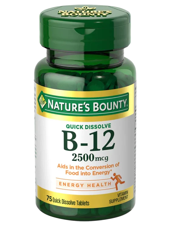 قرص ویتامین B12 نیچرز بونتی 2500 میکروگرم 75 عدد