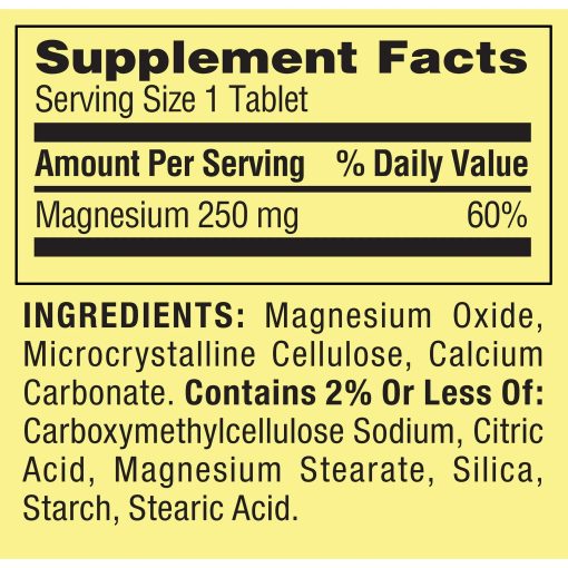 منیزیم 250 میلی گرم اسپرینگ والی 100 عددی Spring Valley Magnesium 250 Mg_68ed81fc7eb68.jpeg