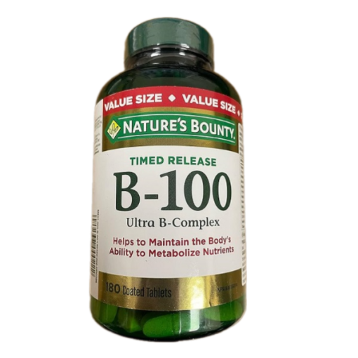 ویتامین اولترا ب کمپلکس B100 نیچرز بونتی 180 عدد 6626a1a731c78.png
