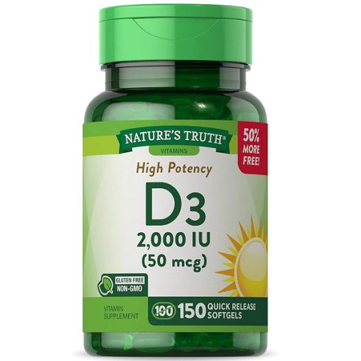 ویتامین دی نیچرز تریث Nature’s Truth Vitamin D3 2000 IU 6627d0227d292.jpeg