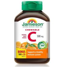 ویتامین سی جمیسون 500 میل 120 عدد طعم پرتقال Jamieson Vitamin C