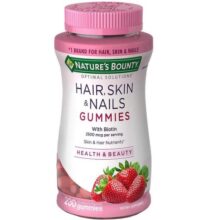 پاستیل تقویت کننده پوست، مو و ناخن نیچرز بونتی 230 عدد