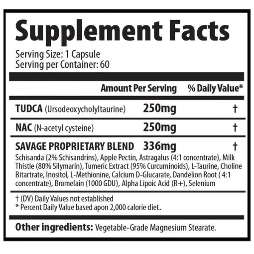 پاک کننده و سم زدای کبد لیور پرو ساواج لاین Savage Line Labs LIVER PRO 6627d18606ee9.webp