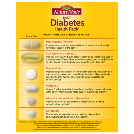 پک دیابت هلث نیچرمید Nature Made Diabetes Health Pack 6627d0dd656ef.webp