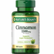 کپسول دارچین نیچرز بونتی 1500 میلی گرم 100 عدد