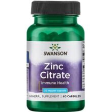 کپسول زینک سیترات سوانسون 60 عدد Swanson Zinc