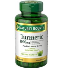 کپسول عصاره زردچوبه نیچرز بونتی 1000 میلی گرم 60 عدد