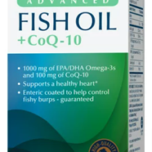 امگا 3 روغن ماهی ادونسد جی ان سی 60 عددی GNC Omega-3 Fish Oil + COQ10